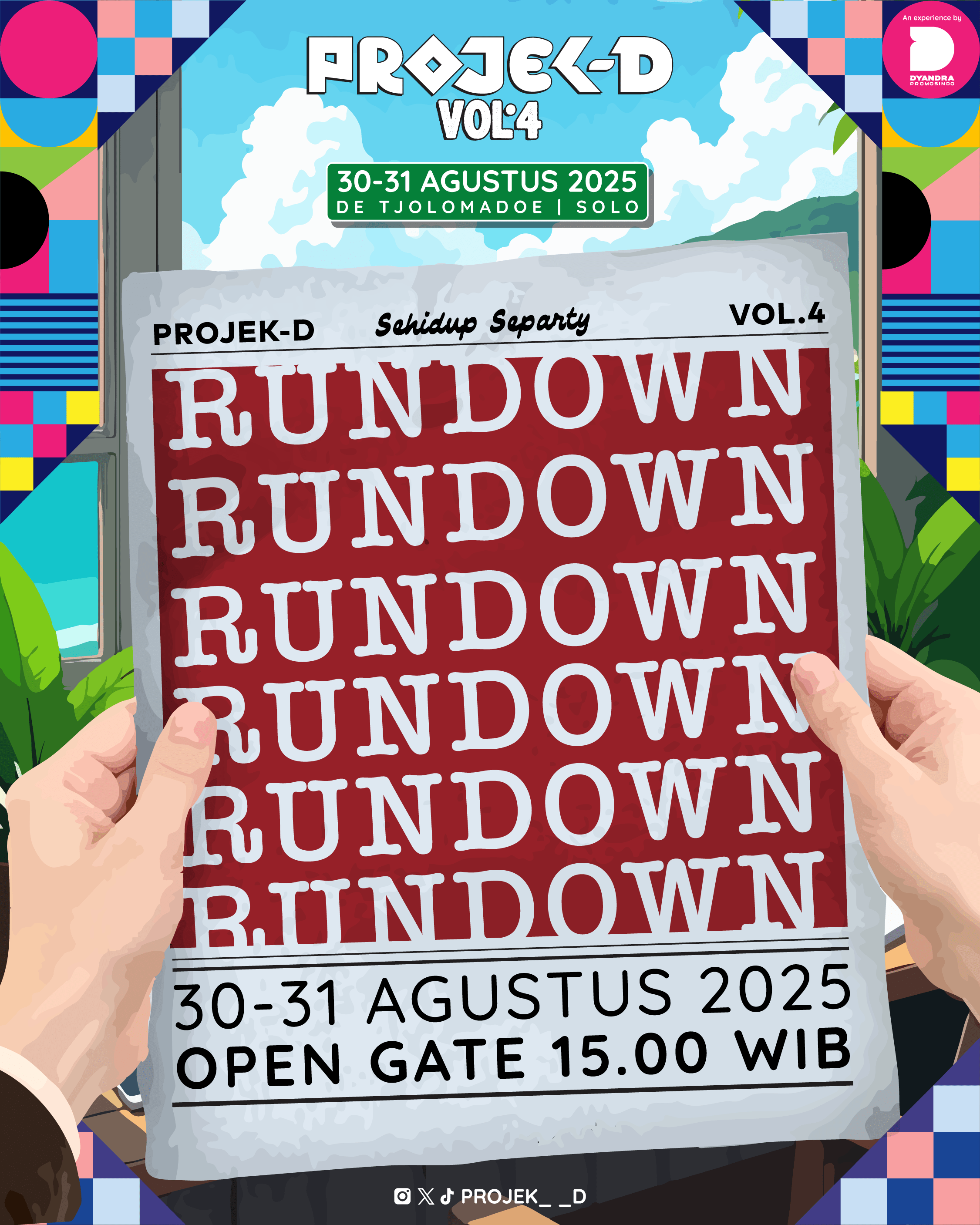 Menuju 20.000 Penonton, PROJEK-D VOL.4 Umumkan Rundown Lengkap!