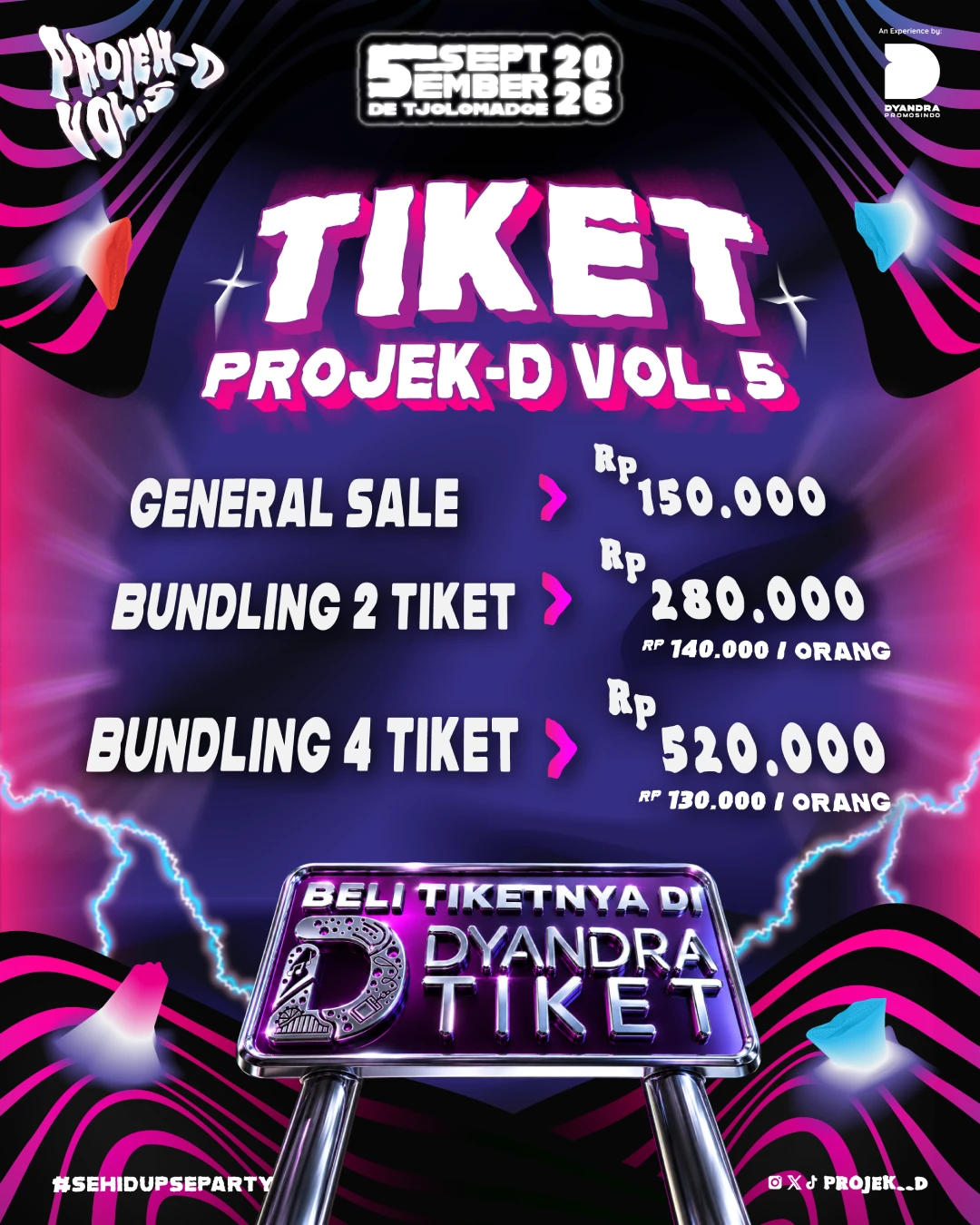 Ticket Pricelist Projek-D Vol. 5